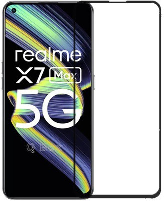 Q Box Edge To Edge Tempered Glass for realme x7 max(Pack of 1)