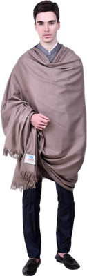 swi stylish Wool Solid Men Shawl(Beige)