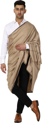 swi stylish Wool Embroidered Men Shawl(Beige)