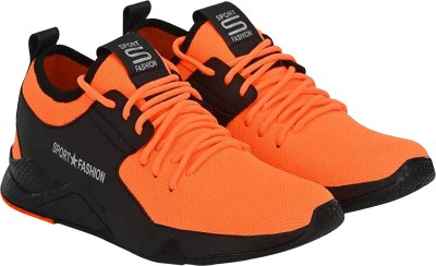 BIRDE Stylish and Trendy New Design Lightweight,Walking shoes Sneakers For Men(Orange)