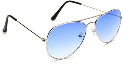peter india Aviator Sunglasses(For Men, Clear)