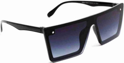 EYEXACK Retro Square Sunglasses(For Boys & Girls, Black)