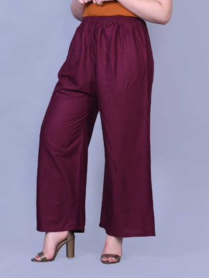 parisidh Regular Fit Women Maroon Trousers