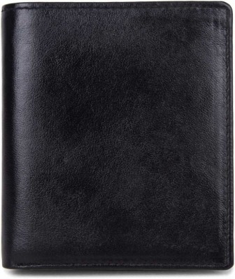 Tree Wood Men Casual, Trendy, Evening/Party, Formal Black Genuine Leather Wallet(9 Card Slots)