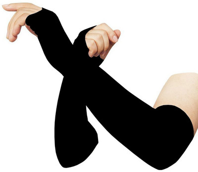 ANANYA SHOP Microfibre Arm Sleeve For Boys & Girls(Free, Black)