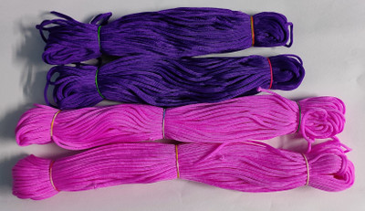UVV macrame cord Pink and Violet 4 set