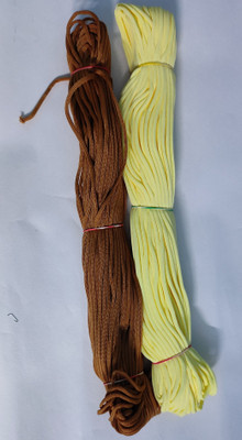 UVV macrame cord Cream and Brown color 1 bundles each