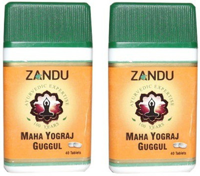 ZANDU Maha Yograj Guggulu 40 tabs each( pack of 2 )(Pack of 2, 40 Tablets)