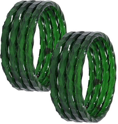 Smita collection Glass Bangle Set(Pack of 8)