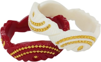 TANVI J Copper, Plastic Gold-plated Shakha Pola(Pack of 2)