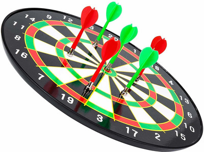 Authfort Magnetic Dart Board Game with 6 Darts, 34.5cm Dart Board Game