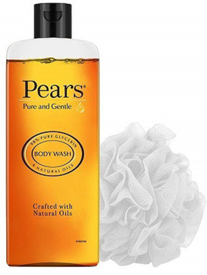 Pears PURE AND GENTLE BODY WASH LOOFAH COMBO 250ML(2 x 125 ml)