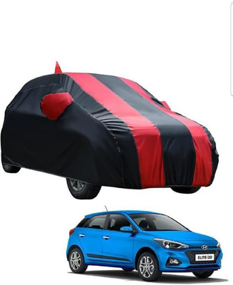 STYLE CHOICE Car Cover For Hyundai Elite i20 (With Mirror Pockets)(Red, Black, For 2019 Models)