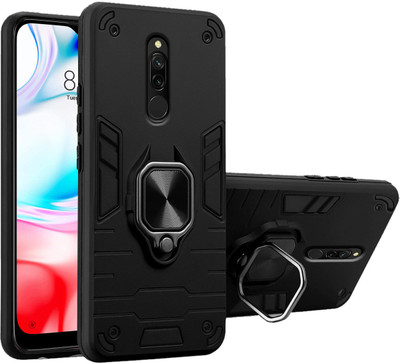 SMARTPOCKET Back Cover for Mi Redmi 8(Black, Rugged Armor, Pack of: 1)