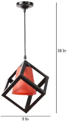 PR Prashant PR Prashant Pendent Ceiling Lamp Pendants Ceiling Lamp(Red, Black)