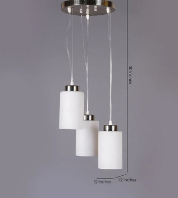 PR Prashant PR Prashant Pendent Ceiling Lamp Pendant Lamp Ceiling Lamp(White, Silver)