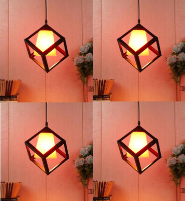 PR Prashant Pendants Ceiling Lamp(Red, Black)