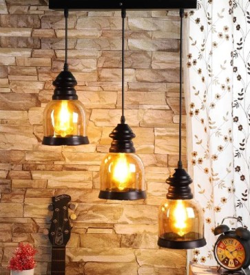 PR Prashant Pendants Ceiling Lamp(Brown, Black)