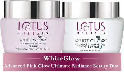 LOTUS HERBALS WhiteGlow Advanced Pink Glow Radiance Due(2 Items in the set)