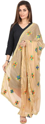 Radha Madhav Enterprise Chiffon Embroidered Women Dupatta