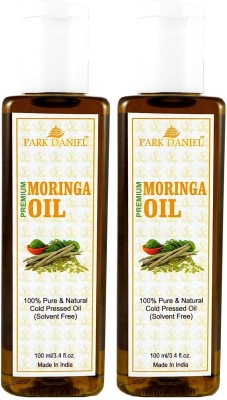 PARK DANIEL Organic Moringa oil - Natural & Undiluted combo of 2 bottles of 100 ml (200 ml)(200 ml)