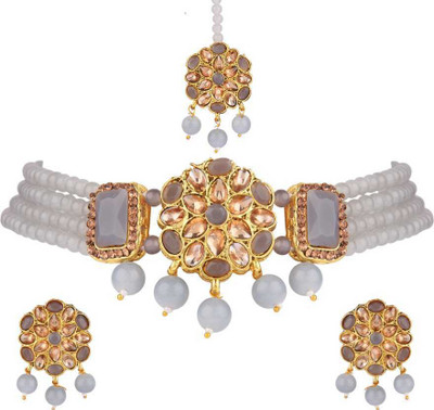 CATALYST Brass Brass Grey Jewellery Set(Pack of 1)