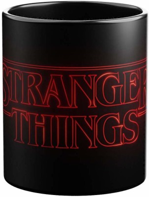 craft maniacs STRANGER THINGS CLASSIC RED LOGO 350 ML MUG | OFFICIALLY LICENSED STRANGER THINGS MERCH Ceramic Coffee Mug(350 ml)