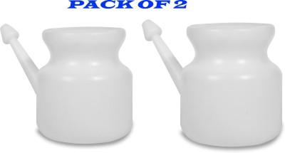 DGARYS Plastic White Neti Pot(400 ml)