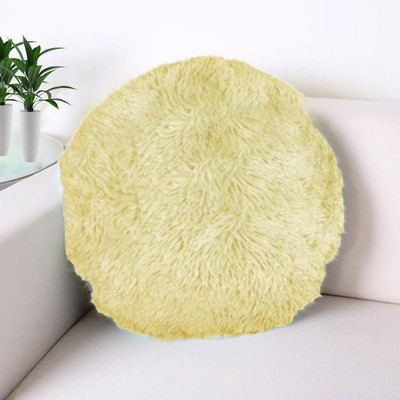 Catchyx Cart Microfibre Solid Cushion Pack of 1(Beige)