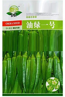 WILLVINE Long Pod Okra Seeds Heirloom Non GMO Seed(500 per packet)