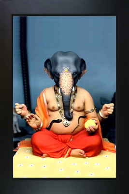 RV SALES Ganesh ganpati ji Photo Frame for Wall Hanging Gift/Temple/puja Room/Home Decor Photo Frame Religious Frame