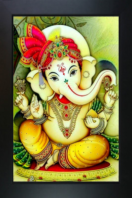RV SALES Ganesh ganpati ji Photo Frame for Wall Hanging Gift/Temple/puja Room/Home Decor Photo Frame Religious Frame