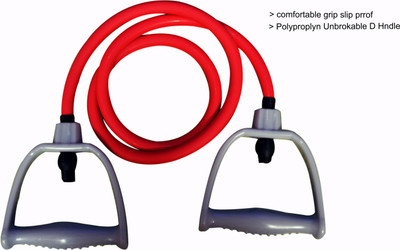 Fitzone Fitnesszon Resistance Band Tonning Tube, Red (Pack Of 1) Resistance Tube(Red, Black)