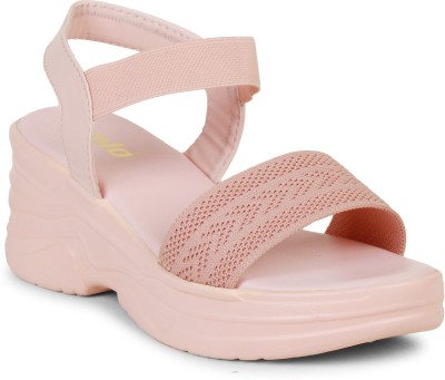 Modone Women Wedges(Pink , 5)