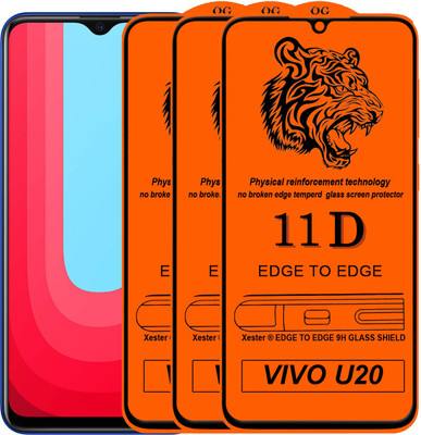 HQ Protection Edge To Edge Tempered Glass for Vivo U20(Pack of 3)