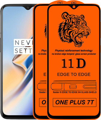 PFOAM Edge To Edge Tempered Glass for One Plus 7t(Pack of 2)