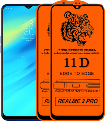 PFOAM Edge To Edge Tempered Glass for Realme 2 Pro(Pack of 2)