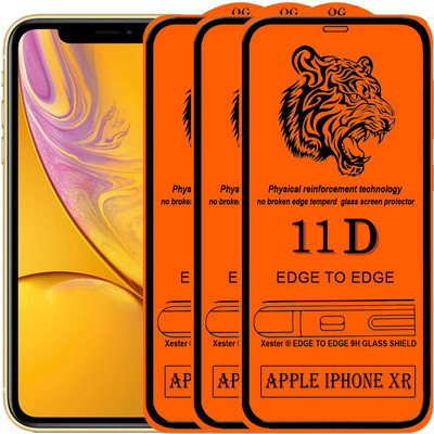 Xester Edge To Edge Tempered Glass for Apple iPhone XR(Pack of 3)