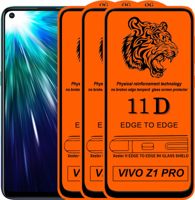 Xester Edge To Edge Tempered Glass for Vivo Z1 Pro(Pack of 3)