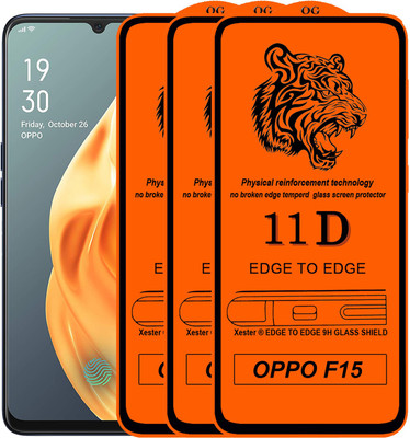 Rofix star Edge To Edge Tempered Glass for Oppo F15(Pack of 3)