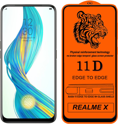 HQ Protection Edge To Edge Tempered Glass for Realme X(Pack of 1)