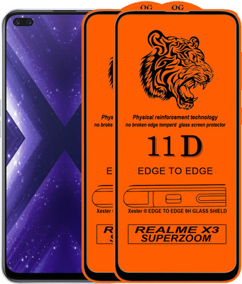 PFOAM Edge To Edge Tempered Glass for Realme X3 SUPER ZOOM(Pack of 2)