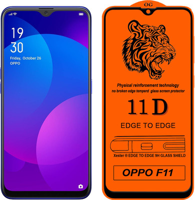 Xester Edge To Edge Tempered Glass for Oppo F11(Pack of 1)