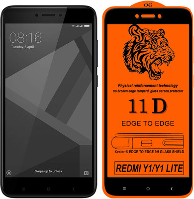 XRENGTH Edge To Edge Tempered Glass for Mi Redmi Y1 Lite(Pack of 1)