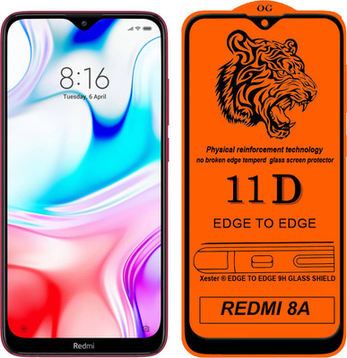 Xester Edge To Edge Tempered Glass for Redmi 8a(Pack of 1)