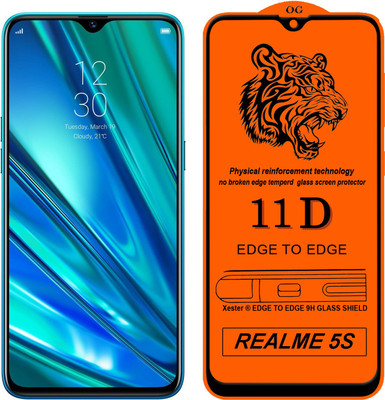 HQ Protection Edge To Edge Tempered Glass for Realme 5s(Pack of 1)