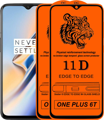 Rofix star Edge To Edge Tempered Glass for OnePlus 6T(Pack of 2)