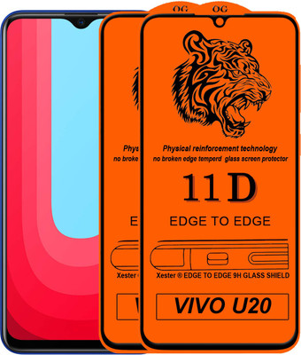 HQ Protection Edge To Edge Tempered Glass for Vivo U20(Pack of 2)