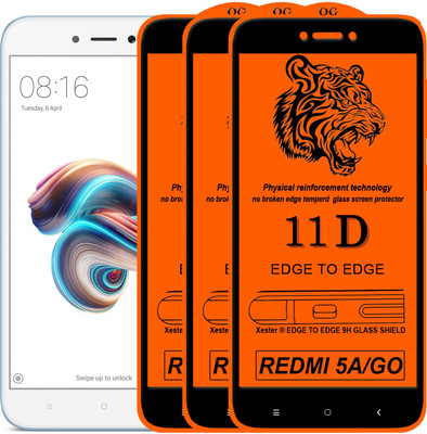 Rofix star Edge To Edge Tempered Glass for Mi Redmi 5A(Pack of 3)