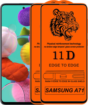 Xester Edge To Edge Tempered Glass for Samsung Galaxy A71(Pack of 2)